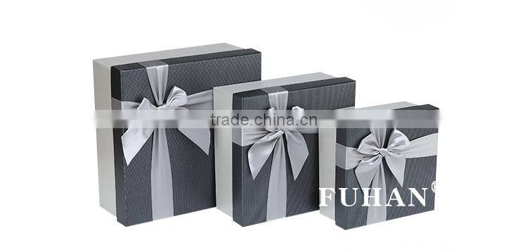 Customized bow boxes ,Pearl paper gift packaging box