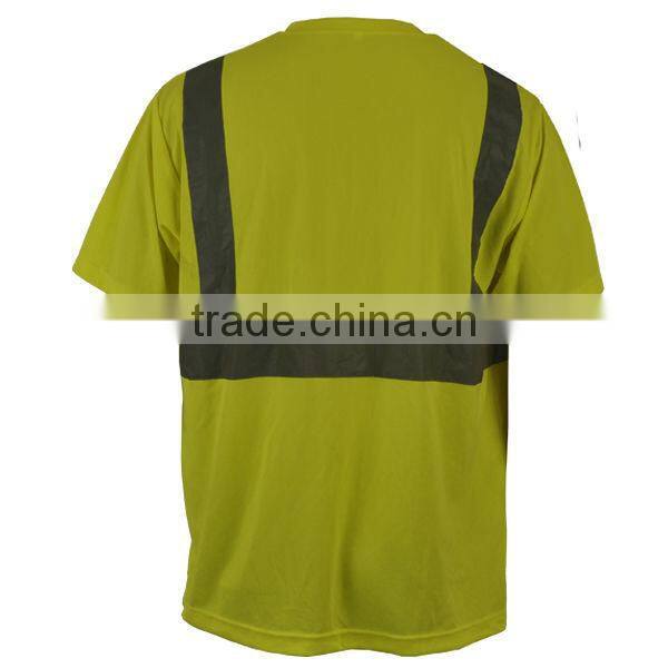 Hi vis safety polo shirt with 3M reflective tape
