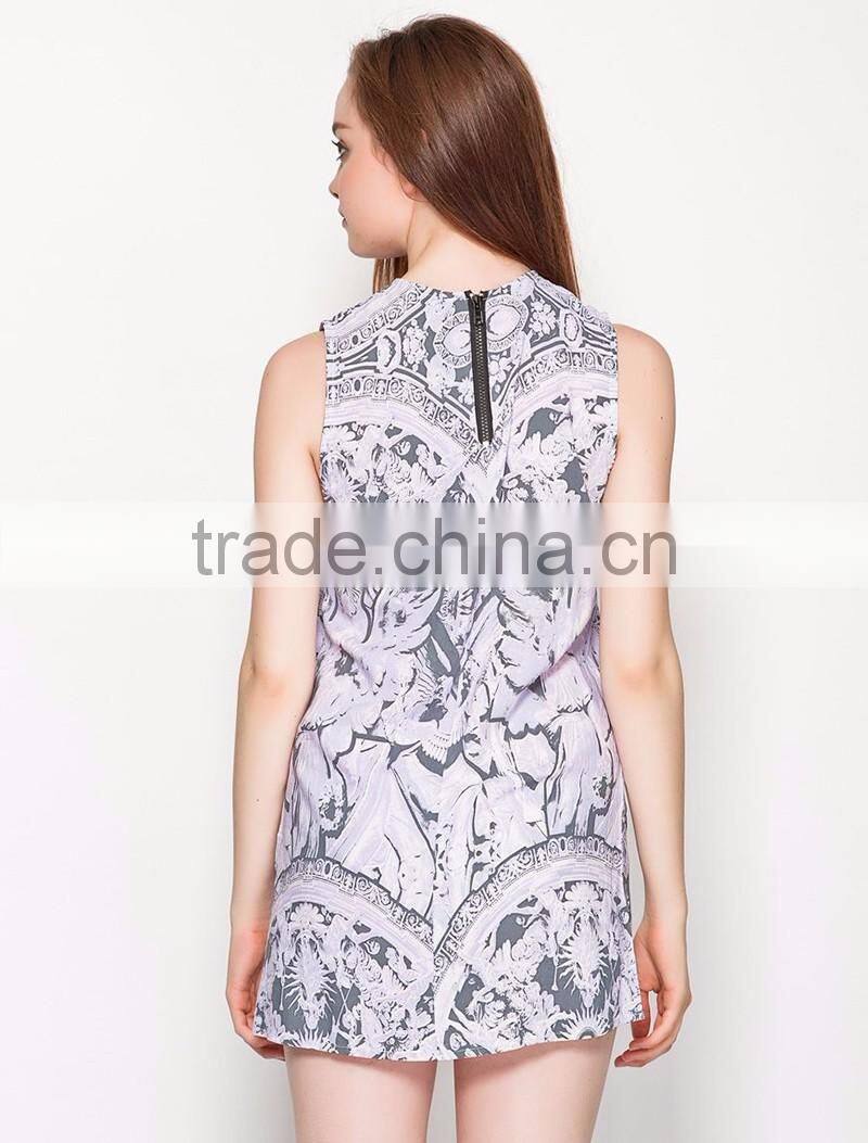 latest stylish women summer dress printed pattern ameraican europe african print skirts and dresses