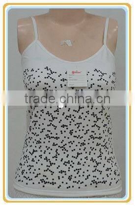 fashionable ladies' singlet with pattern