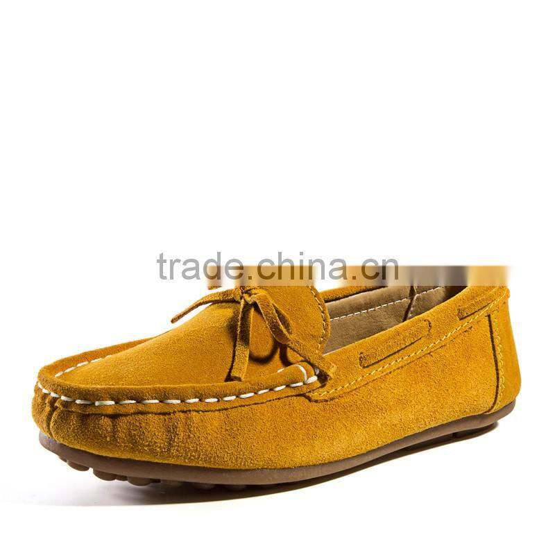 fashion boys leather casual shoes high quality for children, kids baby peas shoes sample from china factory