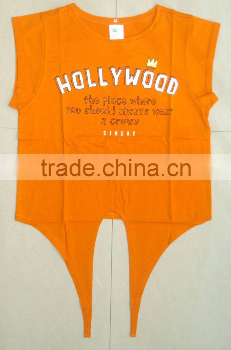 2015 fashion cute young girls t-shirt