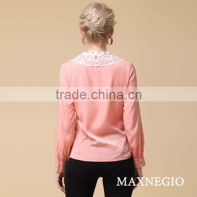 spring women's career wear elegant blouse design