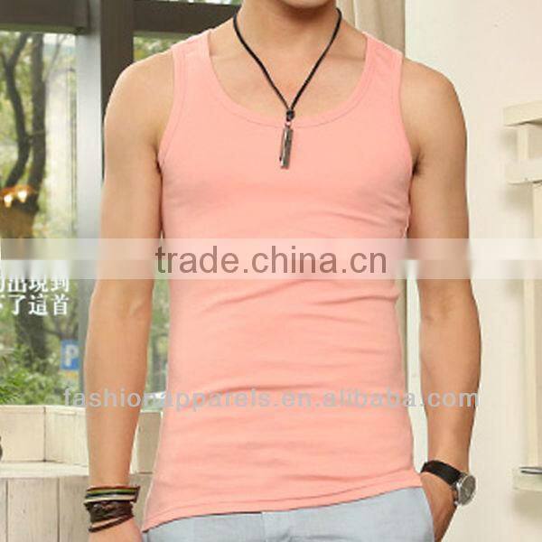 Custom men's blank compression tank tops