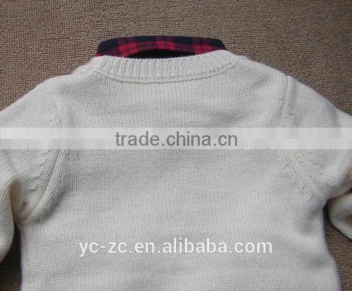 custom graphic pullover Children's Sweaters with collar