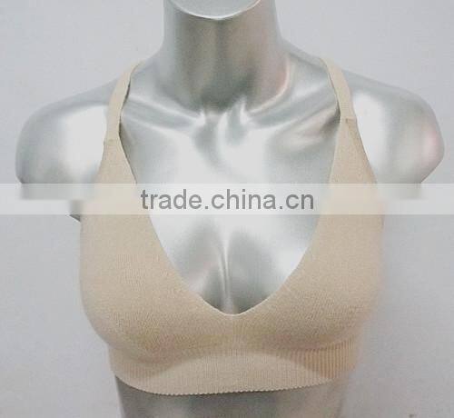 2016 women knitted seamless cashmere sport bra yoga bra on TV