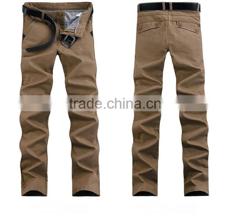 Wholesale 100%Cotton Casual Long Slim Fit Pants For Man