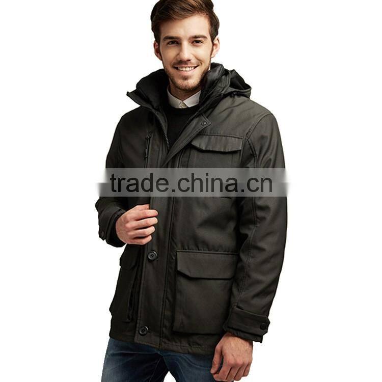 Promotional Price Multi-Pocket Hoody Man Padding Jacket