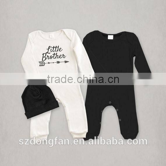Newborn Infant Bodysuits Fall Style Carter's Baby Overalls Little Brother Romper Baby Boy Clothes
