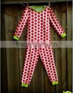 2017 Hot sale white green striped latest style Wholesale underwear children Clothes Knits Girls Kids Cotton childrens Pajamas