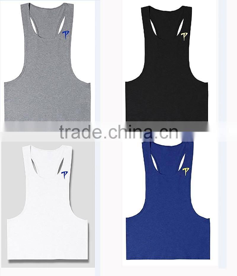 Customized blank gym cotton singlets for men T13355