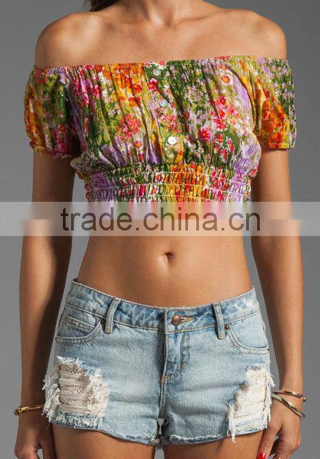 Printed Crop Top