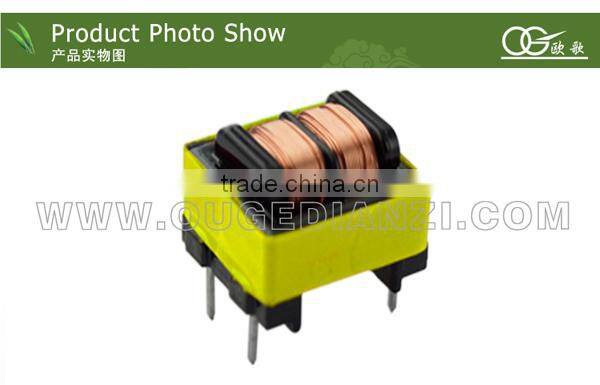EE8.3 horizontal double slot Switching power transformer pin2+2 , 24V 12V 5V 230v 24v transformer