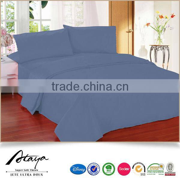 100% poly microfiber 4pcs bed sheet set