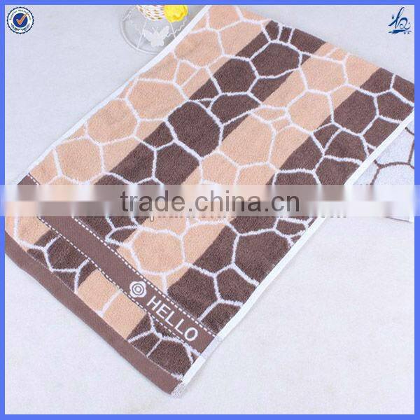 yarn dyed face towel bamboo dobby border design