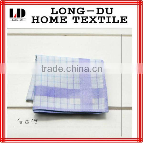 Blue embroidered handkerchief