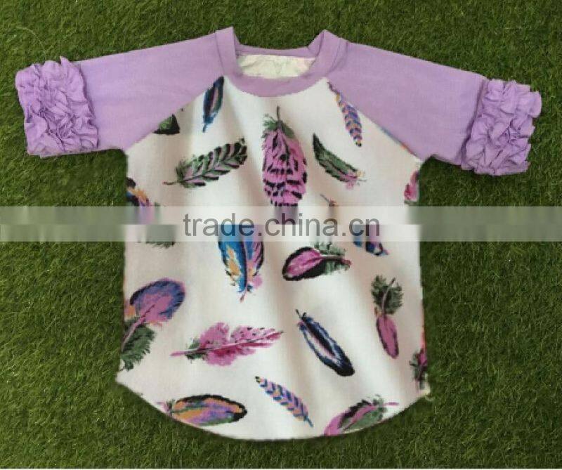 Children clothing 2016 baby latest fancy tops girls letter t-shirt online toddler girl clothes boutique wholesale remake