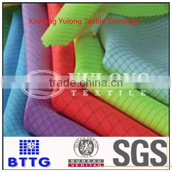 100% polyester soft nice high quality Short delivery time single face adhesive conductive fabric anti-static uniform