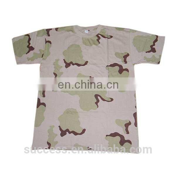 100% cotton camouflage T shirt