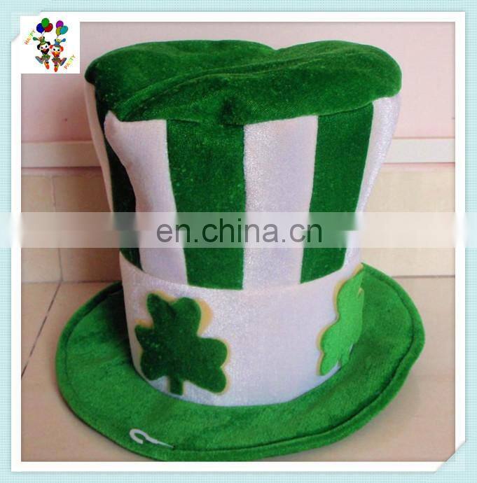 Ireland Shamrock Fancy Dress St Patricks Day Green Party Hats with Beard HPC-0251