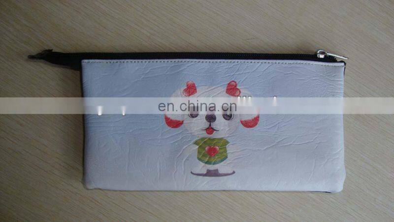 Sublimation leather pencil pouch bag