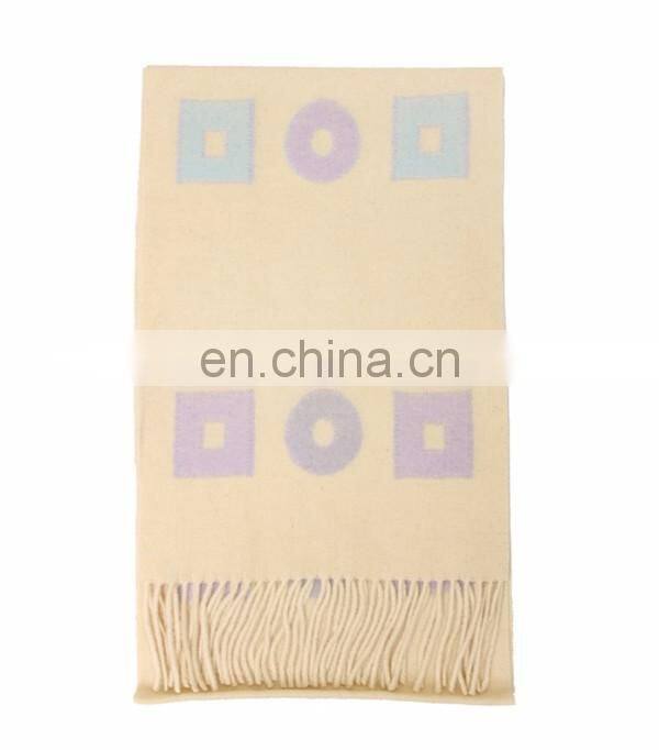 2016 new style square jacquard scarf winter woolen thick lambs wool lady shawl