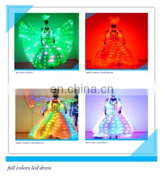 hot sale led Performance Wear for dance costume led belly dance wings