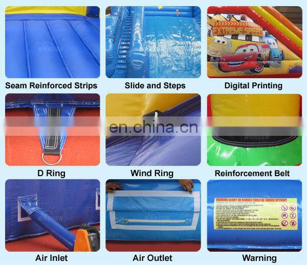 new product inflatable jungle water slide pool for kids and adults