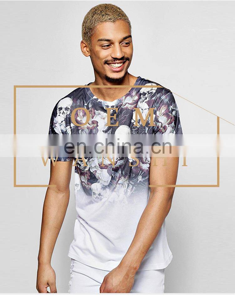 Hot sell summer short sleeve casual printing men t shirt