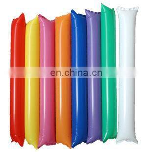 Custom Printed inflatable balloon cheering stick with custom logo,Inflatable hand clapper stick , sport balloon cheering stick