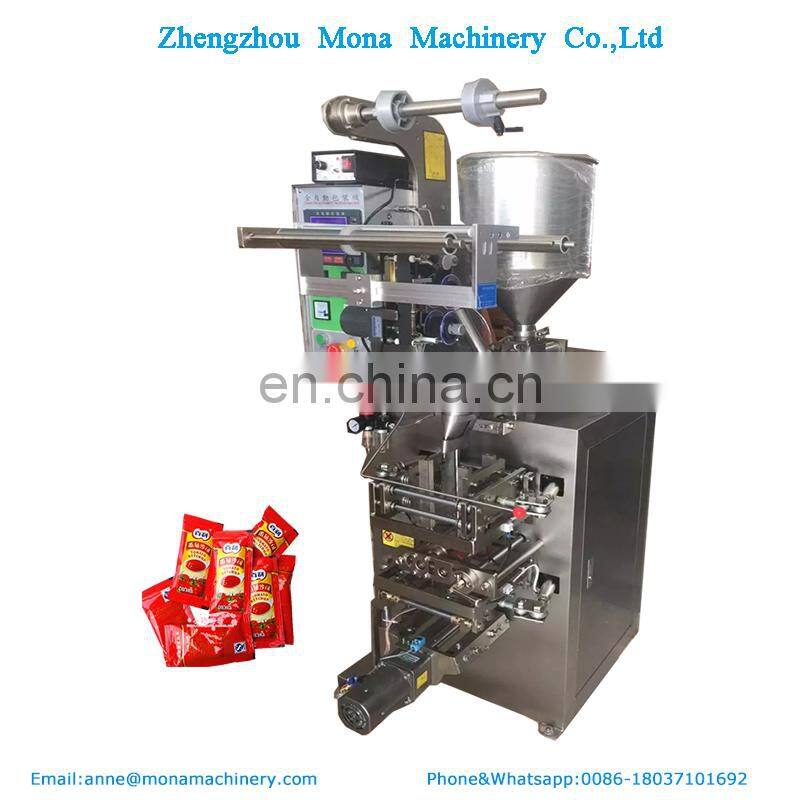 Automatic Liquid Fruit Juice/Tomato Paste/Sauce/Shampoo/Ketchup Sachet Salad dressing mixing Packing Machine