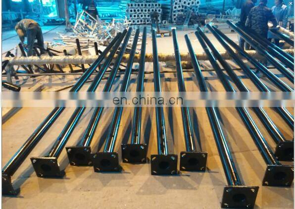 Factory price solar street light pole price 10m malaysia autocad drawing with IP65 Protection Level single arm