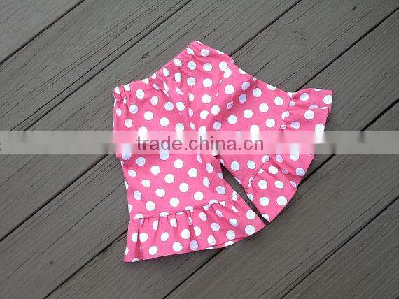 hot sell baby cotton Dot ruffle shorts short pants for kids
