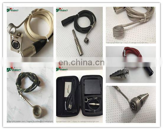 Electric dab rigs e nail dabs e nail coil heater with titanium nail