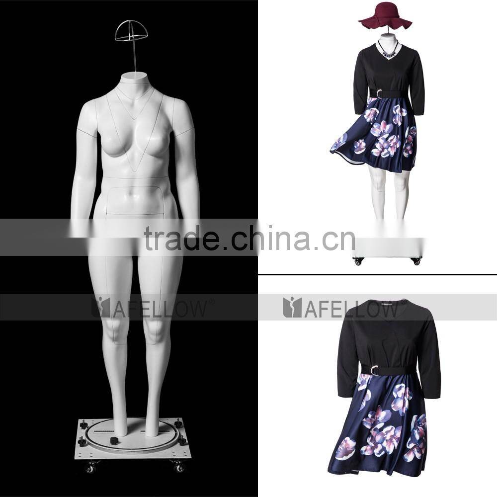 GH24 Women fat ghost mannequin plus-size invisible removable model female dummy
