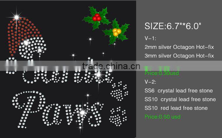 C0918 Wholesale saints rhinestone transfer, custom rhinestone transfer saints, rhinestone saints transfer manufacturer