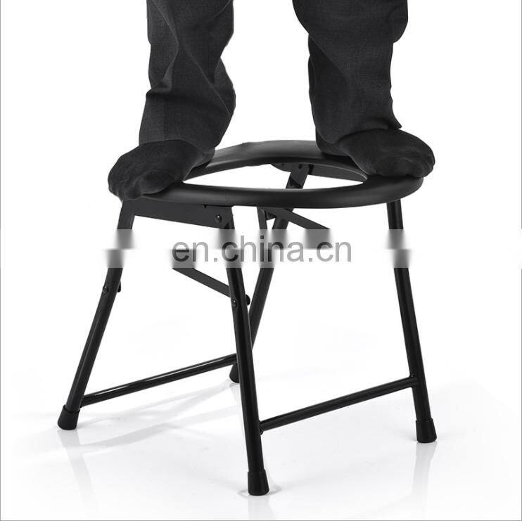 Hospital Bathroom Folding steel Toilet Chair Commode Chair For Elderly