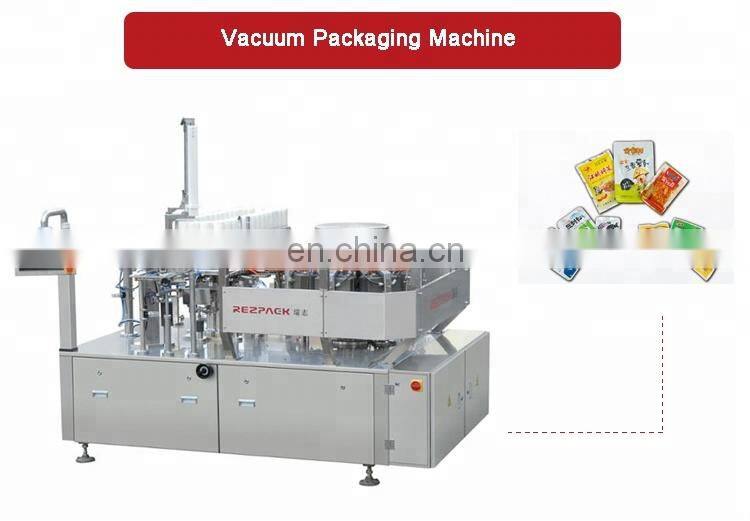 Automatic Rotary Vacuum Food Packaging Machine With Cup Filler