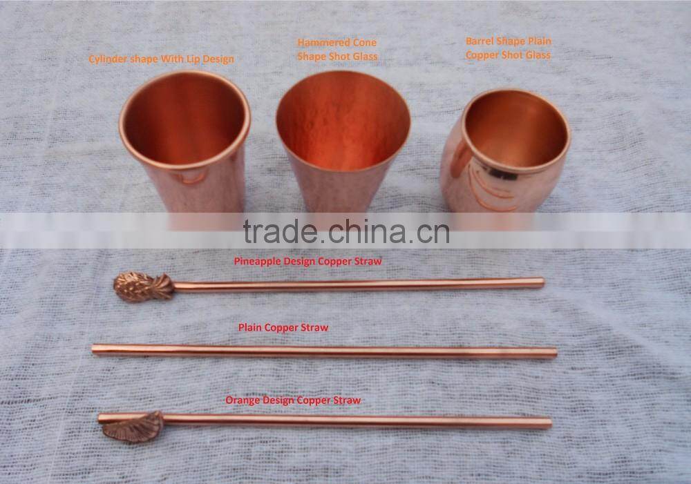 100% Food Safe Copper Drinking Straws, Copper Drinking Pipe