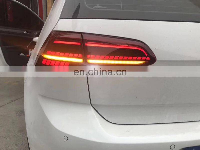 CAR ACCESSORIES MODIFIED PARTS STREAMER RED COLOR for LED TAIL LAMP GOLF 7 2014-2017 Golf 7.5 2018-E-mark