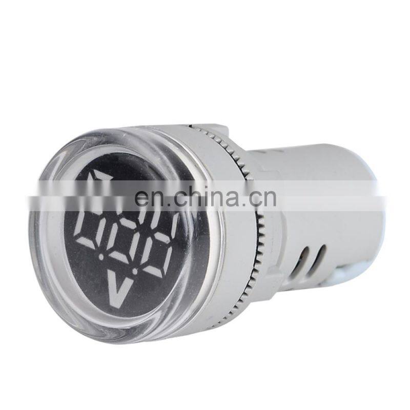 22mm DC 6-100V Voltmeter Round Mini LED Digital Voltage Indicator Voltage Meter Tester Precision Voltmeter