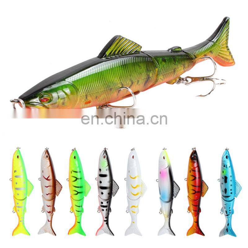 13cm 21g Fishing Lures 16 colors Hard Baits Lifelike 3 Segments Swimbait Bass Multi Jointed Pencil Lure