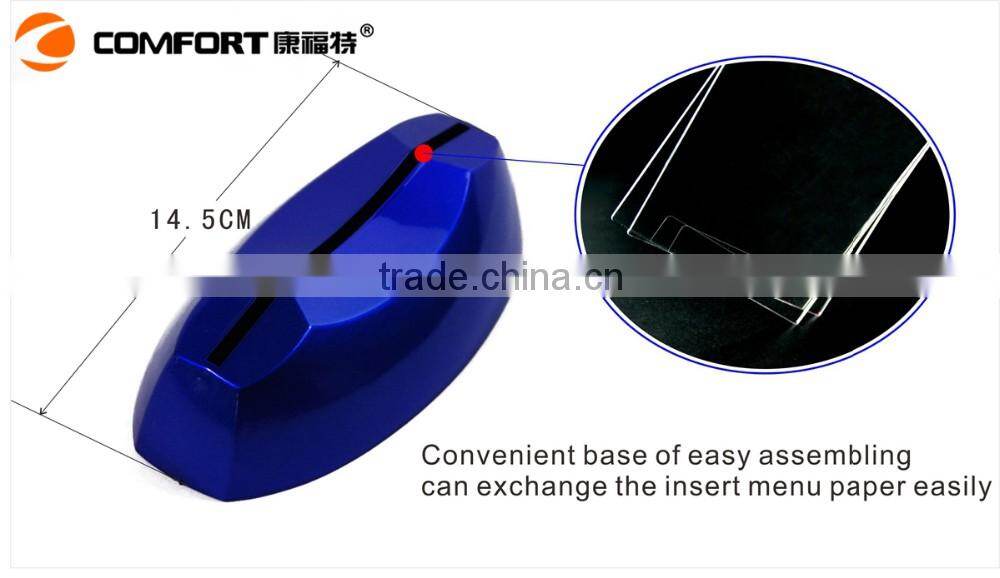 Plastic/Acrylic/ABS Material acrylic bar led menu holder