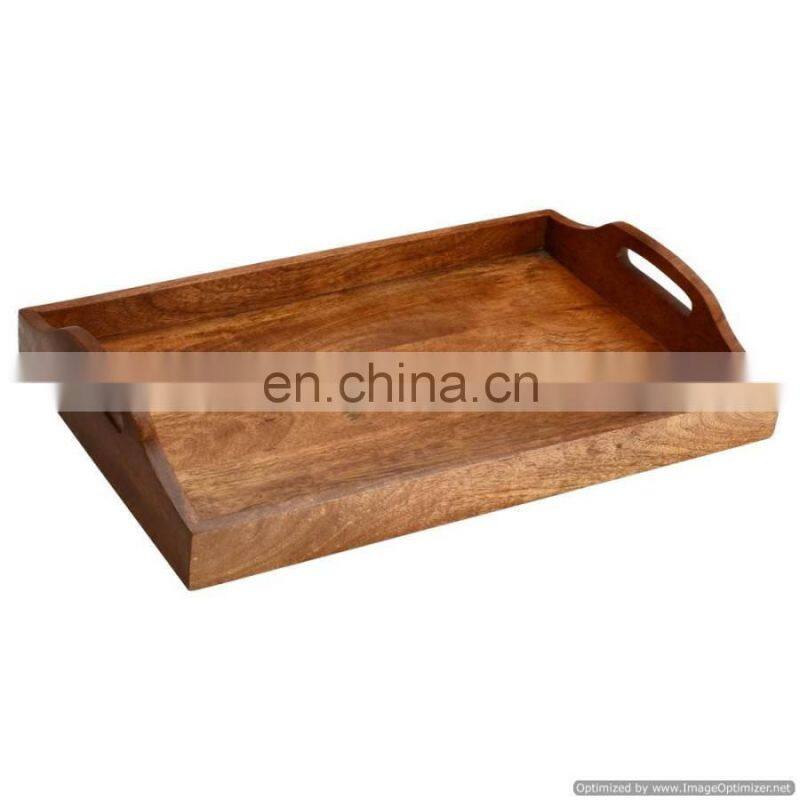oval enamel wooden tray