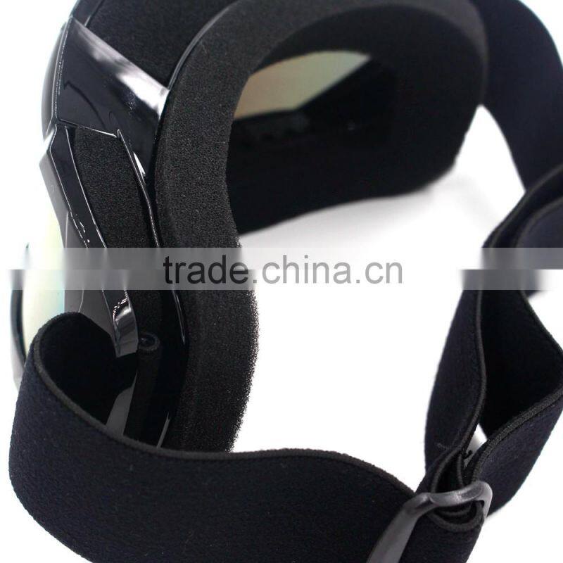 Latest scratch mirrored colorful motocross goggles with CE certified