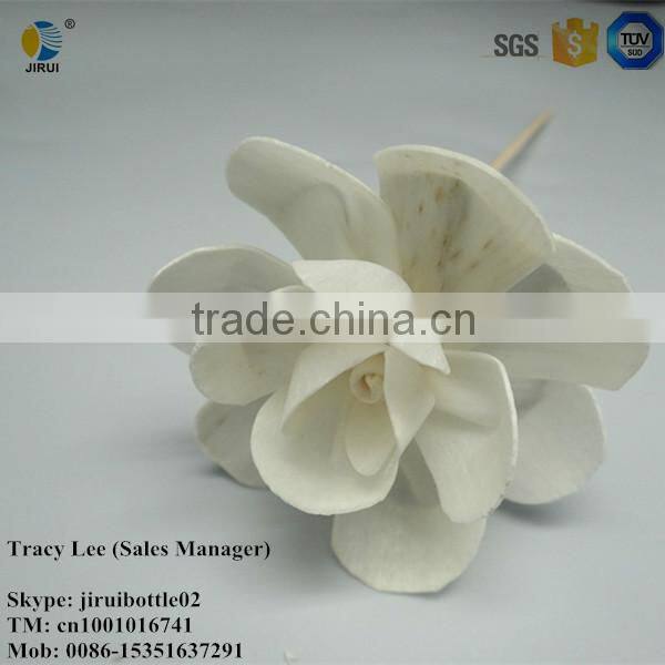 natural flower aroma reed diffuser white color diffuser flower