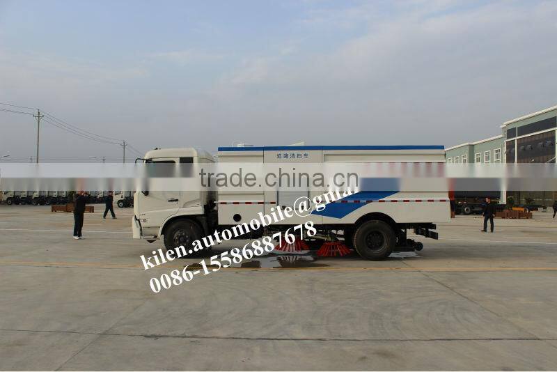 Dongfeng 4*2 runway vacuum sweeper truck