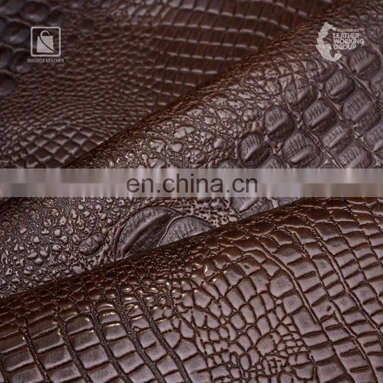 Unique Design Glossy Top Side Full Grain Washed Appearance Vegetable Tanned Genuine Leather