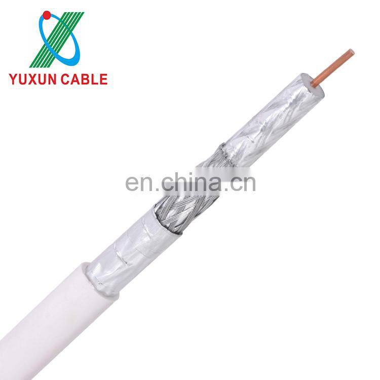 RG6 Triple Shielded Coaxial Cable for Audio/Video, Radio Frequency, and CATV/MATV Transmissions