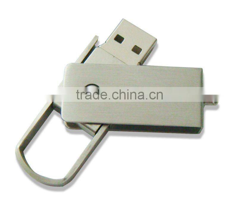 Swivel USB Flash Disk with Metal Material Pendrive design